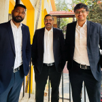 L-R Sumit Ranjan CTO Vaibhav Anand CEO Saurabh Kumar Head of growth